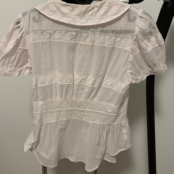 Jill Stuart white cotton blouse - Picture 4 of 4